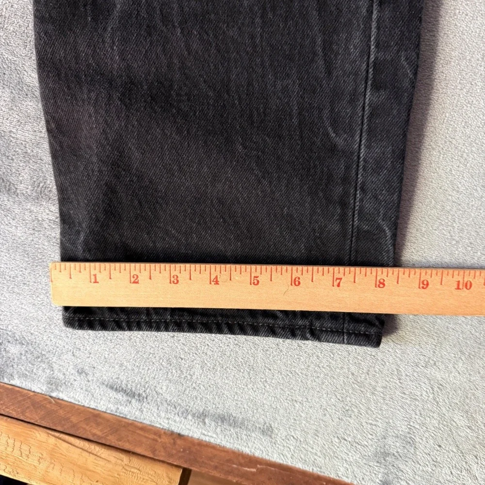Levi's 501 Original Fit Jeans Mens 38x32 Faded Black Button Fly‎ Straight Leg